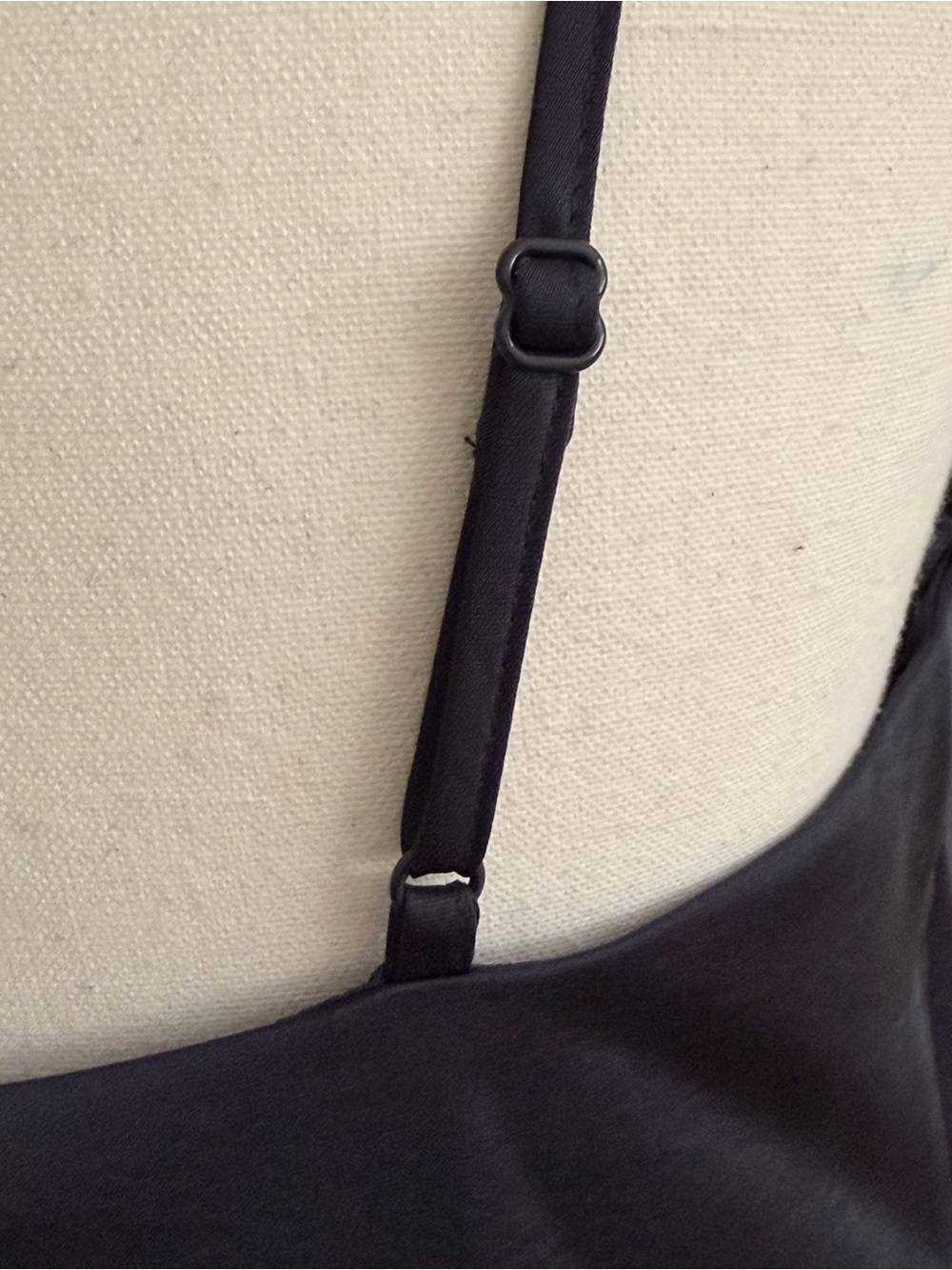NWT Reiss Navy Satin Square-Neck Camisole with Slim Straps - Picture 5 of 5